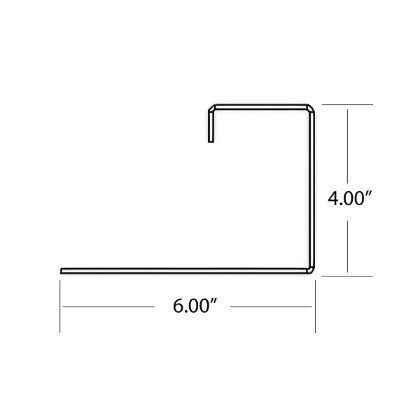 Picture of OEM #1198652 REAR CORNER POST MOR 12 GA STAINLESS 114.31" USED ON GVSR BODIES