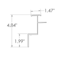 Picture of TOP RAIL MOR GVSD & GVSR NEW 06/08 STYLE 28 FT