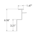 Picture of TOP RAIL MOR GVSD & GVSR NEW 06/08 STYLE 28 FT
