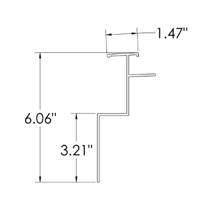 Picture of TOP RAIL MOR GVSD & GVSR NEW 06/08 STYLE 36 FT