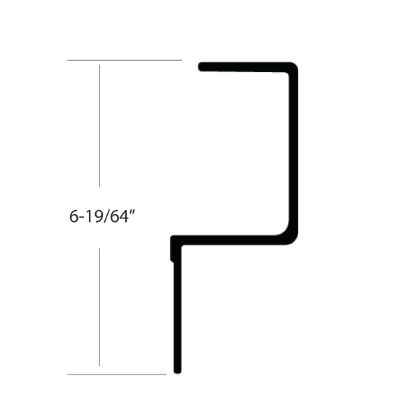 Picture of GD NOSE RAIL FRONT TOP, PSER, 102.00 4.66 IN RAD