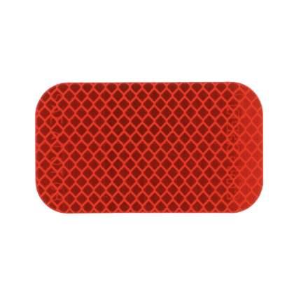 Picture of RETRO-REFLECTIVE 2" X 3-1/2" REFLECTOR RED