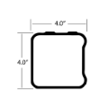 Picture of 4" X 4" X 94" REAR ICC BUMPER TUBE (POOCHED 22"-26"-22")