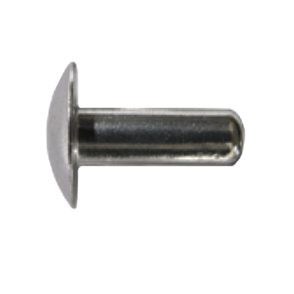 Picture of 2117-T4 (HARD) SOLID ALUMINUM RIVET 3/16 X 7/16  BRAZIER HEAD