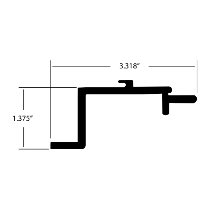 Picture of MICKEY FRONT VERTICAL CONNECTOR ALUMINUM BODY 111.88 IN