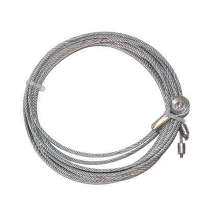 Picture of 97" GALVANIZED DOOR CABLE PER PAIR  5/16" EYE BEVELED SPOOL