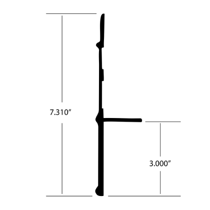 Picture of ALUMINUM BOTTOM RAIL MORGAN GVSD 16 FT