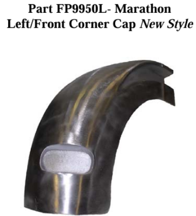Picture of MARATHON CAST ALUMINUM CORNER CAP (LEFT FRONT) - OEM # ALUM-0024